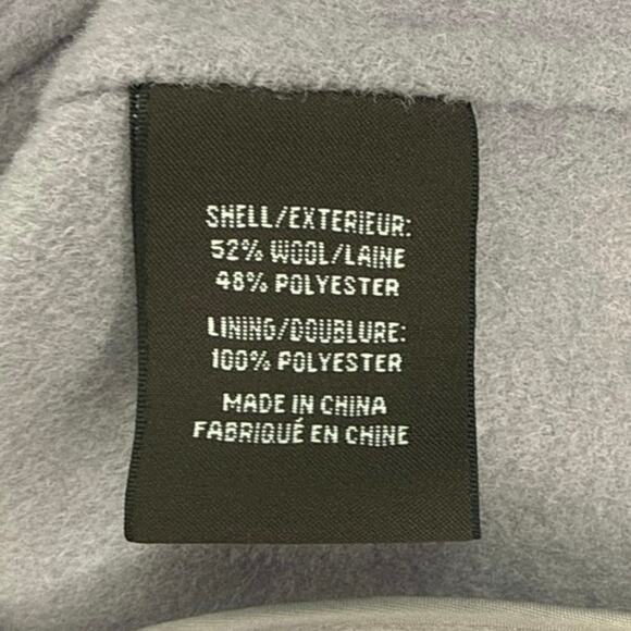 Badgely Mischka Lt. Purple Open Trench Coat Plus Siz 1X Wool Blend *Missing Belt - Picture 6 of 7